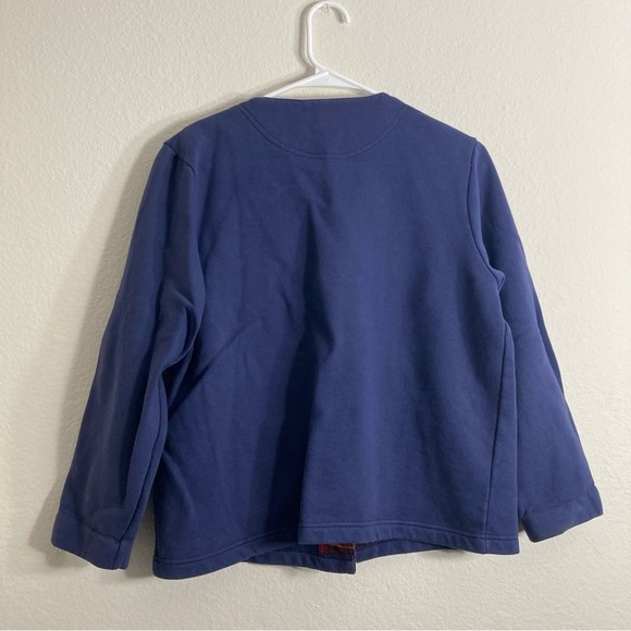 Orvis Vintage Embroidered Christmas Sweater - Blue/Red Plaid - Small - Picture 8 of 9